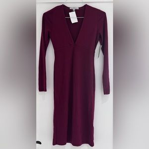 𝅺Velvet Torch Dress in burgundy size M.